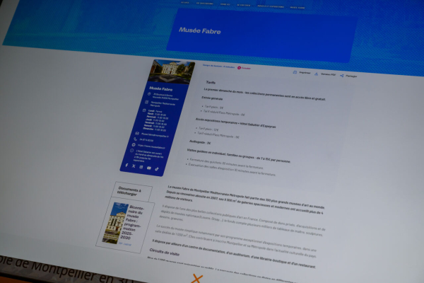 Infos Mus&eacute;e Fabre