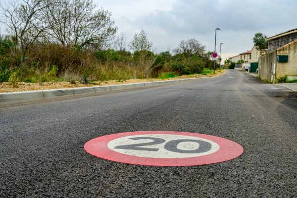 la rue réaménagée 