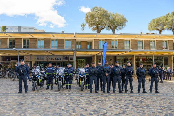 La police municipale à moto