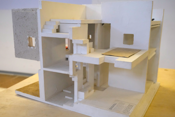 Maquette d'habitat réalisée par des étudiants