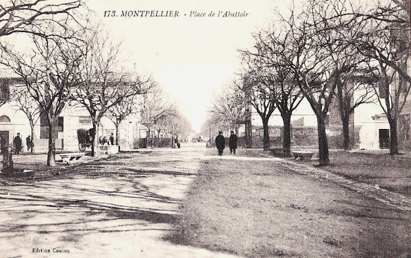 Carte postale ancienne des Abattoirs de Montpellier