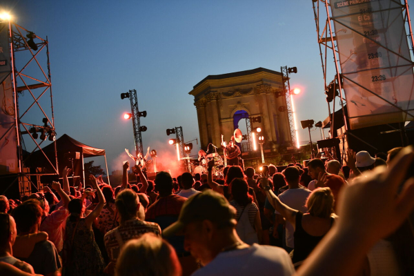 La scène du Peyrou pour la fête de la musique