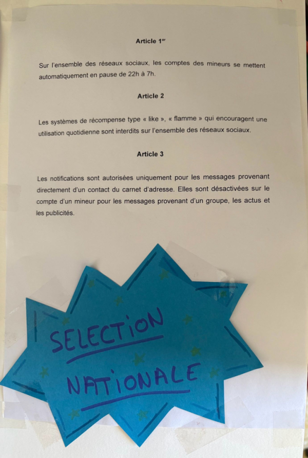 proposition de loi pour le concours du Parlement des enfants 