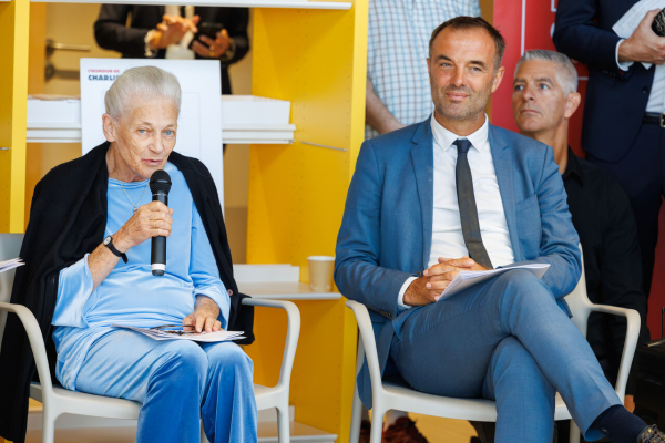 Elisabeth Badinter et Micha&euml;l Delafosse 
