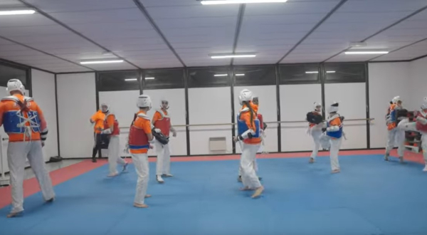 entraînement de taekwondo