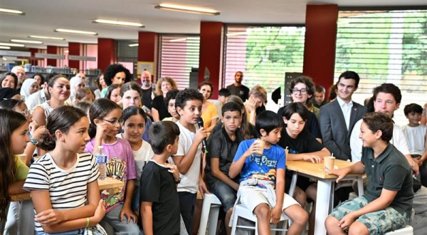 Eleves et parents ont assisté au lancement de l'Etablissement d'enseignement international (EPLEI) au lycée Jules Guesde