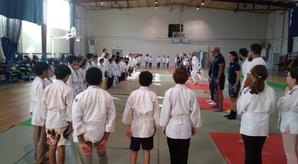 Initiation au judo, gymnase Le Hetet 