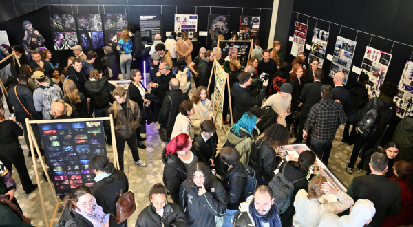 Le soir du vernissage de l'exposition