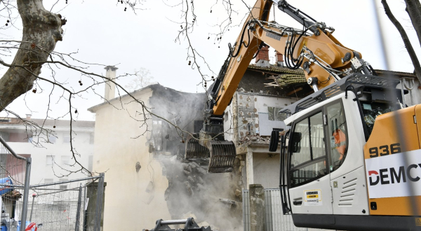 la pelleteuse au travail