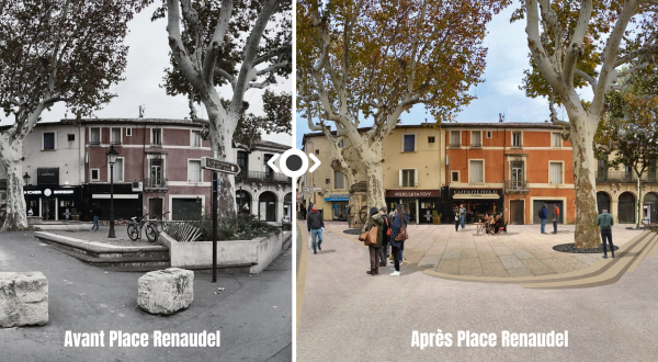 La place Renaudel aujourd'hui, et la perspective après travaux