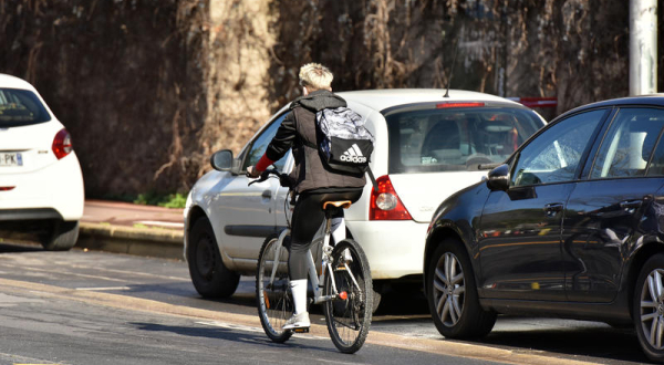 Cycliste à Montpellier