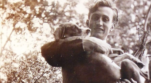 Max Rouquette et sa chienne Miarka