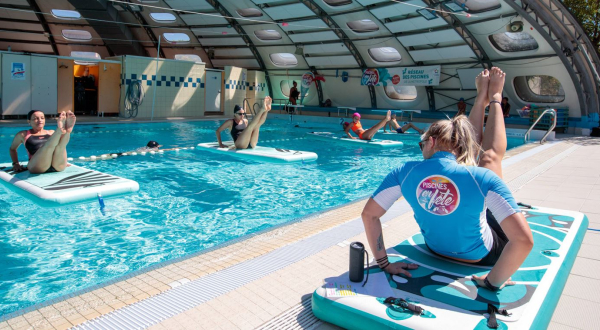 Cours de gym dans le cadre de Piscines en fête