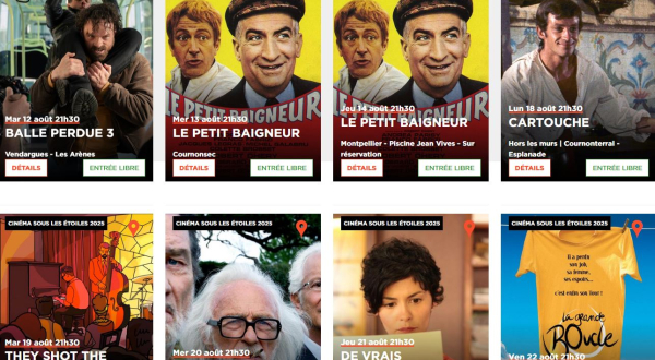 Montage images cinéma sous les étoiles