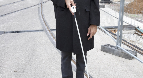 Thierry Jammes sur le chantier de la ligne 5 de tramway