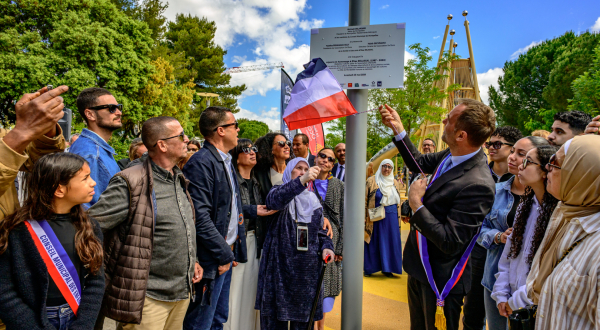 inauguration du square Elias Belassal en présence de la famille et des proches