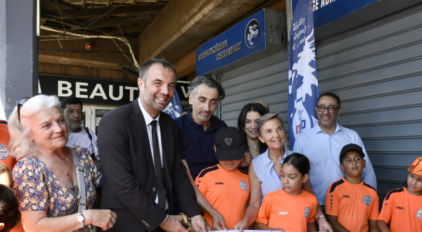 coupure de ruban inauguration antenne 3MTKD Saint Paul Mosson